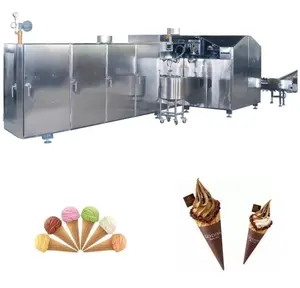 Prezzo di fabbrica di cottura del cono di zucchero macchina macchina del cono gelato linea di produzione di Wafer