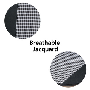 Màu đen và trắng kiểm tra Jacquard lưới ghế Bìa trùm đầu một mảnh phía trước chỗ ngồi Bìa xe đệm bốn mùa phổ ghế Bìa - Product Image 2