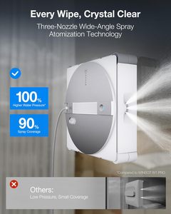 Robot <span class=keywords><strong>Limpiacristales</strong></span> Original Ecovacs Winbot W3, Limpiador de Vidrios Automático Inteligente, Control Remoto por Aplicación, Electrodoméstico Inteligente para el Hogar - Product Image 1