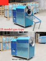 Type de gaz populaire 25KG/lot noix torréfaction machine torréfacteur arachide cacao haricot torréfacteur machine