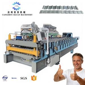 Maquinaria de Fabricación de Tejas de Acero de Doble Capa con Forma Curva, Máquina de Conformado de Rollos de Doble Capa Totalmente Automática - Product Image 1