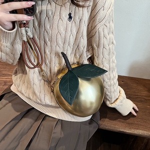 Mini Crossbody <strong>Bag</strong> for Women <strong>Red</strong> Apple Shape Design Fun Creative Handbag Women Purse Cute Lady Girls Pu Leather <strong>Phone</strong> <strong>Bag</strong> Casual - Product Image 4