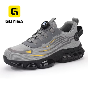 GUYISA <span class=keywords><strong>Scarpe</strong></span> <span class=keywords><strong>da</strong></span> <span class=keywords><strong>Lavoro</strong></span> <span class=keywords><strong>da</strong></span> Uomo Sneakers Grigie <span class=keywords><strong>da</strong></span> Cantiere con Punta in Acciaio <span class=keywords><strong>Scarpe</strong></span> Antinfortunistiche Anti-schiacciamento - Product Image 1