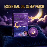 Patchs de Sommeil Apaisant à la Lavande avec Billes Aromatiques Éclatantes – Boîte de 18 Patchs (4 Billes/Patch) – Parfum Longue Durée – Tissu Doux – Vente en Gros