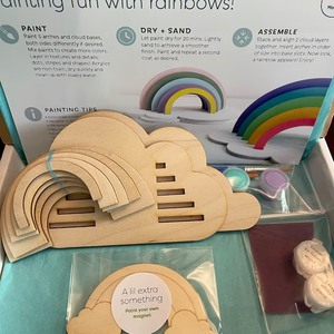 Jouets éducatifs en bois personnalisés, à construire et peindre, votre propre Kit arc-en-ciel, cadeaux d'anniversaire pour enfants, <span class=keywords><strong>2022</strong></span> pièces - Product Image 5