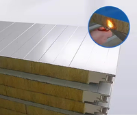 Panneaux sandwich en laine de roche et polyuréthane durables, anti-corrosion, pour l'isolation des murs extérieurs et des toits, résistants au feu et à l'eau