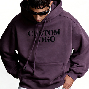Sweat-shirts et sweats à capuche unisexes en molleton épais 100 % coton 350 g/m² coupe classique avec logo personnalisé pour l'automne (ODM) - Product Image 3
