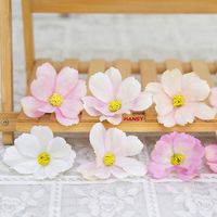 Kepala Bunga Anggrek Buatan Tangan Ramah Lingkungan dari Sutra Poliester Tanpa Batang untuk Dekorasi Pernikahan