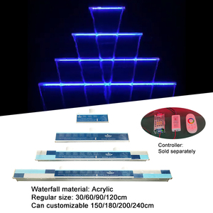 Cascada <span class=keywords><strong>de</strong></span> <span class=keywords><strong>Agua</strong></span> Acrílica Colorida para Piscina Water Faery, Diseño Moderno y Cristalino para Decoración <span class=keywords><strong>de</strong></span> Piscinas y Jardines <span class=keywords><strong>de</strong></span> Lujo - Product Image 1