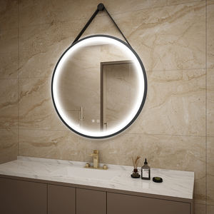 Smart LED 3000K-6000K <b>Light</b> Bathroom Mirror Touch <b>Sensor</b> <b>Switch</b> Modern Design Wall Mirror Bedroom Decor Aluminum Makeup Mirror - Product Image 1