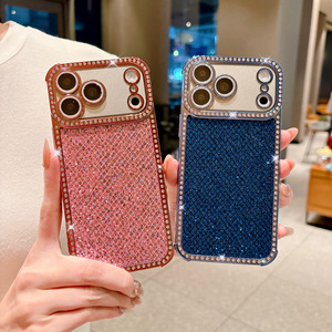Funda de Teléfono Móvil con Brillantina <span class=keywords><strong>y</strong></span> Diseño de Rombo para <span class=keywords><strong>iPhone</strong></span> 17 <span class=keywords><strong>Pro</strong></span> <span class=keywords><strong>Max</strong></span>, 11, 12, <span class=keywords><strong>13</strong></span>, <span class=keywords><strong>14</strong></span>, 15, 16 <span class=keywords><strong>Pro</strong></span> <span class=keywords><strong>Max</strong></span>, Funda con Diamantes para Chicas - Product Image 4
