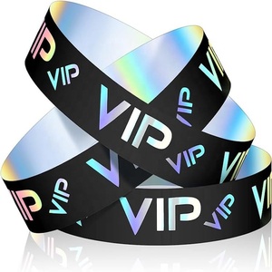Disposable Adhesive Waterproof Even Printable Wristband Paper Custom Tyvek Wristband for Laser Printing Laser Tyvek Wristband