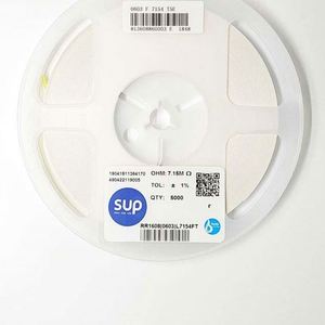Factory Direct RR1608 0603L7154FT 0603 1608 Resistors Chip Resistors SMD Resistors 7.15Mohm 1% 1/10W Thick Film Resistor - Product Image 1