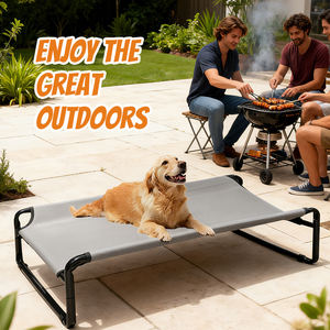 Kapalı kullanım için çıkarılabilir kapak su geçirmez köpek yatağı ile çevre dostu Modern büyük nefes alan örgülü kumaş - Product Image 6