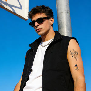 Nouveaux autocollants de <span class=keywords><strong>tatouage</strong></span> semi-permanents à base de plantes, imperméables, avec des citations classiques - Product Image 5