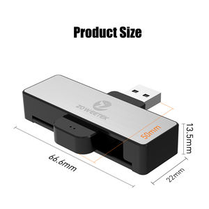 ZOWEETEK <span class=keywords><strong>Mini</strong></span> USB Smart <span class=keywords><strong>Reader</strong></span> Writer Chip Card ISO 7816 EMV CAC ID IC Lector de tarjetas SIM ATM Banco y lector de tarjetas de crédito Pago - Product Image 6