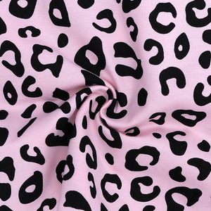 Conjunto de Ropa Casual de Verano para Niñas, Top con Estampado de Leopardo + Pantalones Cortos, Conjunto de 2 Piezas - Product Image 4