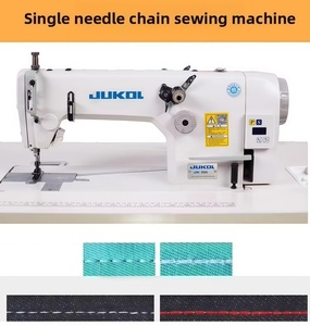 Máquina de coser industrial computarizada de cama plana con alimentación automática, de una, dos o tres agujas, para puntada de cadeneta - Product Image 2