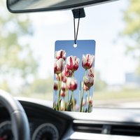 FTQS Désodorisant de voiture suspendu imprimé photo, carte parfumée en papier, design artistique, OEM, marque privée, longue durée, cadeau automobile