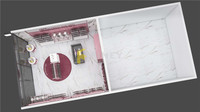 Meuble de Présentation Mural Rose Or pour Perruques, Design Intérieur de Boutique de Perruques Personnalisé, Décoration de Salon, Mannequin