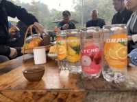 Vente en gros Paquet de variété de boissons gazeuses sans sucre calorie et sans gras avec cerise Saveurs pêche pomme mangue litchi emballage en vrac