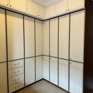 Muebles de Hotel Personalizados BALOM, Armarios Prefabricados Modernos, Armario de Madera de Dos Tonos con Cajones de Almacenamiento - Product Image 6