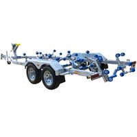 Remorque tandem de 25 pieds pour bateaux et motomarines 7500mm * 2450mm Qualité supérieure Durable et polyvalente
