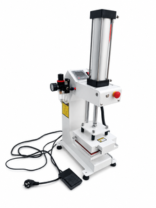 Wholesale Automatic Top and Bottom Heating Heat Press Machine Single Station Pneumatic Label Logo Printing Machine