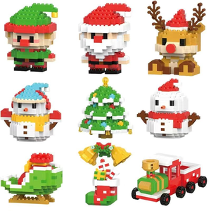 Santa Claus <b>Model</b> Toy <b>Building</b> Sets Christmas Festival Compatible with Other Brands Holiday Gifts - Product Image 2