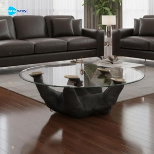 Mesa de Café de Luxo em <span class=keywords><strong>Bronze</strong></span> com Escultura de Animais: Elefante, Macaco, Cervo, Cavalo, Golfinho, Urso para Decoração Interna Sofisticada - Product Image 6