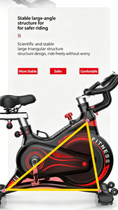 Vélo elliptique magnétique professionnel silencieux avec volant d'inertie de 6 kg, capacité de 150 kg, vélo de spinning d'intérieur pour la maison, entraînement en salle de sport, transmission par courroie fluide - Product Image 5