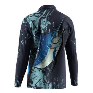 Polo à manches longues UPF50+ pour l'extérieur, motif poisson, respirant et à séchage rapide, idéal pour la chasse et la pêche - Product Image 6