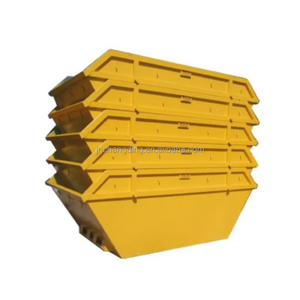 <span class=keywords><strong>Bac</strong></span> à déchets durable de 8 m³ pour la gestion des déchets de chantier, en <span class=keywords><strong>acier</strong></span> au carbone industriel avec poches pour chariot élévateur - Product Image 6