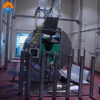Ligne automatique de traitement de la viande halal 100 pour bovins Abattoir sans cruauté de viande bovine pour équipement de boucherie Abattoir pour musulmans