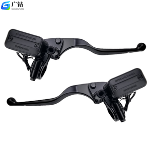 Bomba de Freno de Disco Hidráulica para Motocicleta y Scooter Eléctrico de <span class=keywords><strong>7</strong></span>/8'', Caliper de Freno Universal de Aluminio Negro GUANGZUAN para Triciclo - Product Image 1