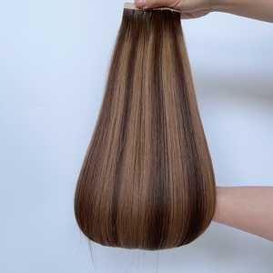 SDD Camel Rich Dimensional Balayage Brown Tape-ins 100 Real Remy Cutícula Cabello <span class=keywords><strong>humano</strong></span> intacto Extensiones de doble dibujado - Product Image 2