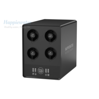 Système de filtration d'eau par osmose inverse sans réservoir électrique à rinçage automatique 6 étapes 1500 GPD à haut débit pour usage domestique