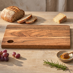 Tabla de Cortar Reversible de Madera de Acacia QUALCOSA de 2.0 cm de Grosor, Ecológica y Antideslizante, Apta para Lavavajillas, para Uso en la Cocina - Product Image 1