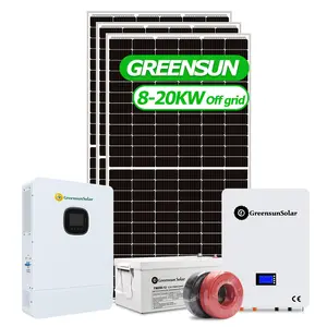 高效10kw离网太阳能系统4kw 5kw 6kw 8kw 10kw 12kw家用带铅酸锂电池的太阳能系统