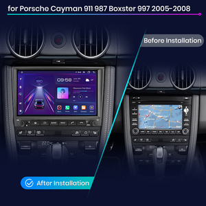 Đầu <span class=keywords><strong>DVD</strong></span> đa năng Junsun cho xe Porsche Cayenne 911 987 Boxster 2005-2008, hỗ trợ Apple Carplay và Android Auto, màn hình 8 inch, hàng EU - Product Image 2