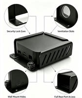 Estuche Seguro Antirrobo con Cerradura para 4 Google Chromecast, Carcasa Antirrobo y Anti-Reinicio para Hoteles, Servicios de Hospitalidad y Apartamentos