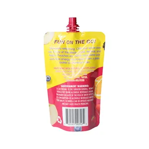 Laundry Shampoo Packaging Zip Top Drink Liquid Spout Pouch Bag For Detergent