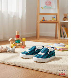 Zapatos OZKIZ Coreanos para Niños con Estampado de Animales, Cómodos y Fáciles de Poner, de 2 a 7 Años, Punta Cerrada, Venta al Por Mayor, Moda Infantil para Primavera/Otoño - Product Image 3