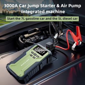 Lithium <strong>Jump</strong> Starter with Built-in air Pump 12V <strong>Jump</strong> <strong>Pack</strong> with air <strong>Compressor</strong> for SUV - Product Image 2