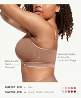 Soutien-gorge sans coutures en stock pour femmes, sans armatures, confortable, avec bretelles réglables et dos large