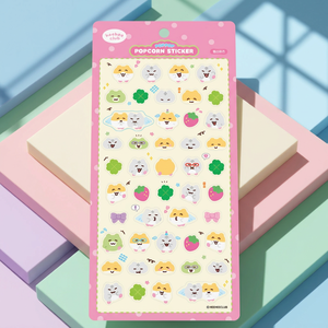 [HIHI Club] Popcorn <b>Stickers</b> Hamsters Korean Cute Animal Character <b>Sticker</b> Sheet <b>Diary</b> Planner Laptop Gift for Kids Wholesale - Product Image 1