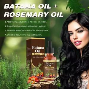 Produk rambut Label pribadi lintas batas penjualan laris kondisioner Batana perawatan rambut baru 100% minyak Batana + minyak esensial Rosemary - Product Image 3