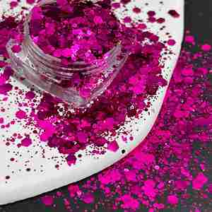 Metal Solid Color Laser Glitter Iridescent Sequins DIY Craft for Handmade Quicksand Filling Double Wall Plastic <b>Cup</b> - Product Image 2