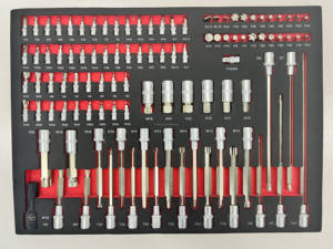 258-teiliges Professionelles Basis Handwerkzeugset mit Normalen Schraubenschlüsseln, Reparaturnüssen und Schraubendrehern mit Sichelgriffen für Reparaturwerkstätten - Product Image 2