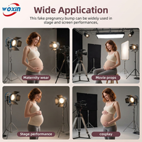 Woxin Ventre de Grossesse Artificiel Ultra Léger en Mousse à Mémoire de Forme Réaliste avec Sangle Réglable pour Séance Photo de Maternité et Cosplay, Respirant